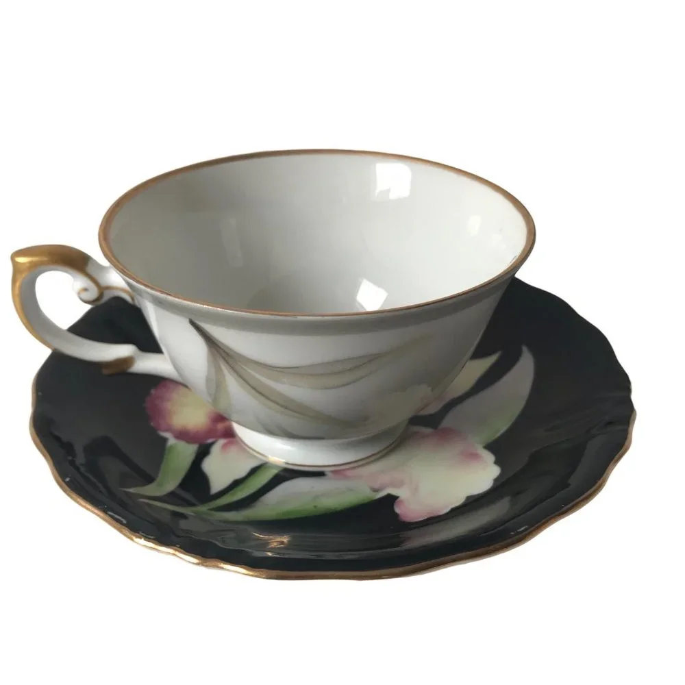 Vintage Grace‎ China Charleston orchid vine China cup and saucer Japan
